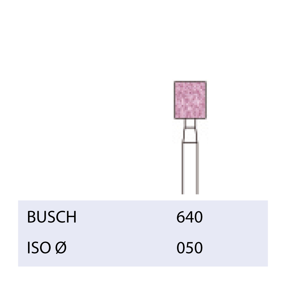 BUSCH® High-Grade Corundum Abrasives Bur (pink)