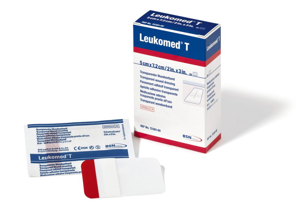 BSN® LEUKOMED® T - Transparent adhesive dressing - Steril  (7.2 cm x 5 cm) Box/50