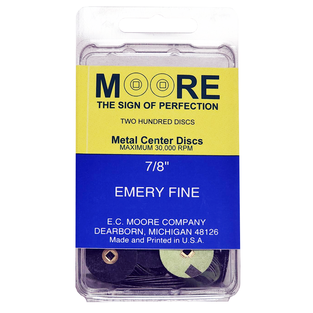 MOORE'S -Emery discs 7/8 SNAP-ON - Fine (200)