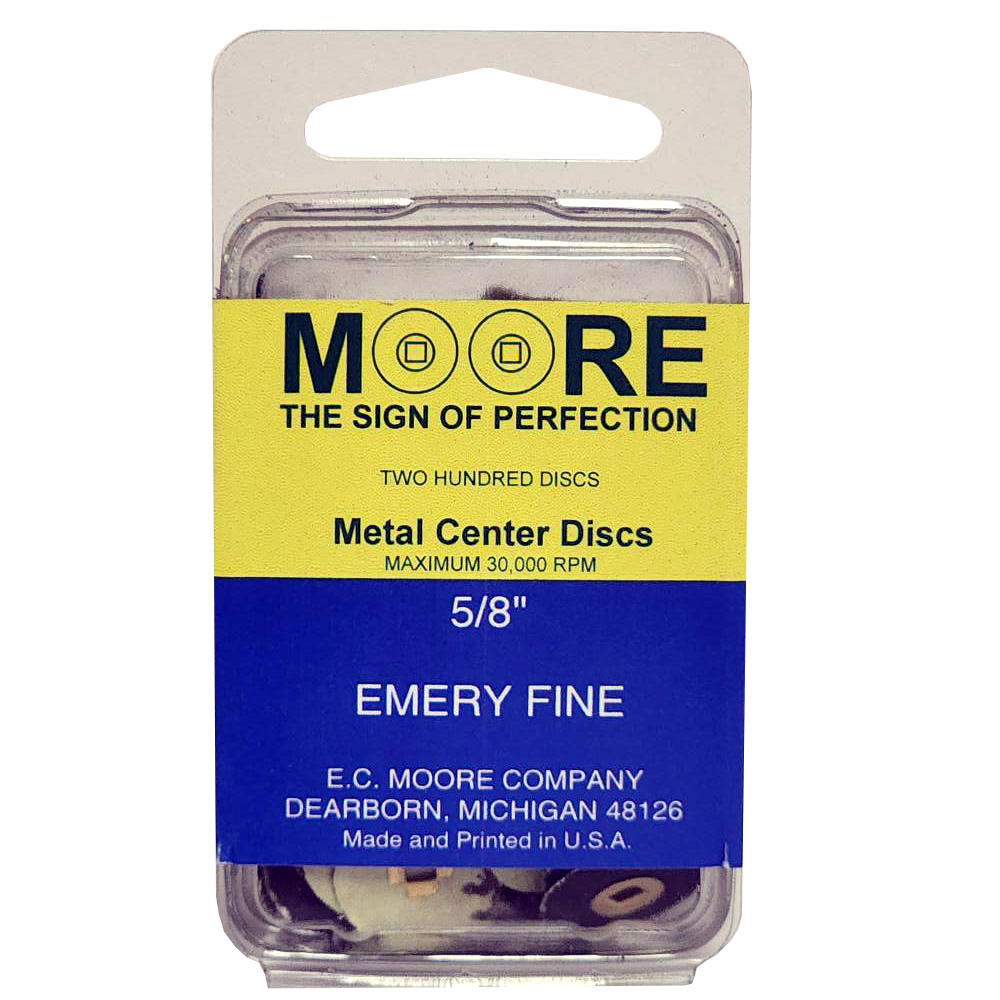 MOORE'S -Emery discs 5/8 SNAP-ON - Fine (200)
