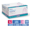 MEDICOM® SafeBasics™ True Fit Thin™ Gants en nitrile texturés sans poudre - Grand (300) Rose