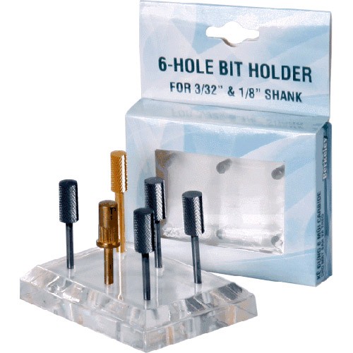 Plexiglas burs holder 6-holes