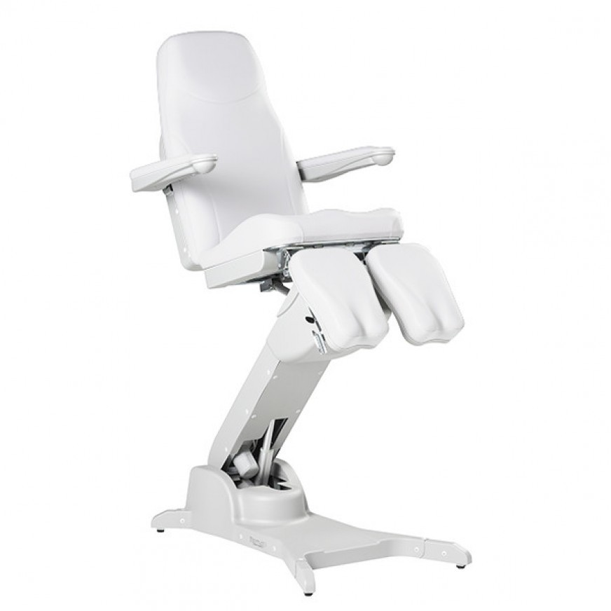 BENTLON® Fauteuil Podo Platinum TELE avec support jambes double - Blanc