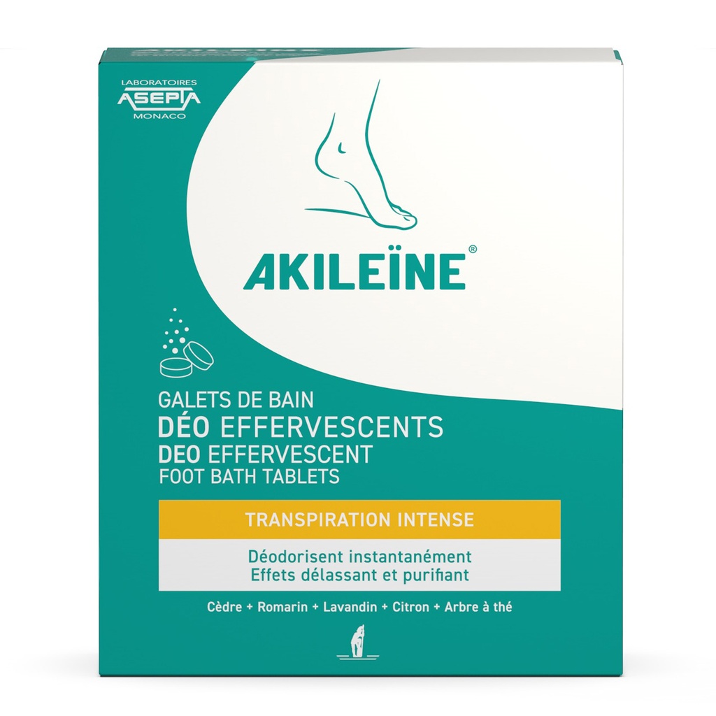 AKILÉÏNE® GALETS DE BAIN EFFERVESCENTS - 7 x 12g