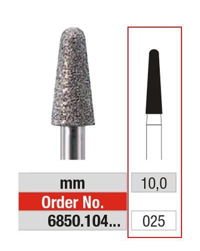 EDENTA® Rounded conical shaped diamond bur - coarse grit