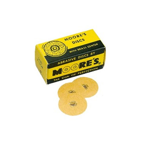 MOORE'S (50) Garnet fine disc "Pin Hole" 5/8