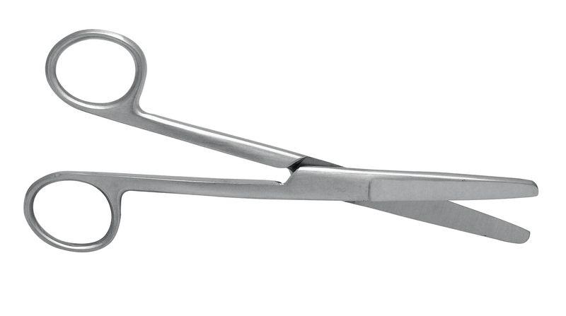 ALMEDIC® Straight scissor 6 1/2 "Pointed / Round