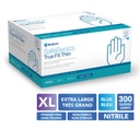 MEDICOM® SafeBasics™ True Fit Thin™ Gants en nitrile texturés sans poudre - Très grand (300) Bleu