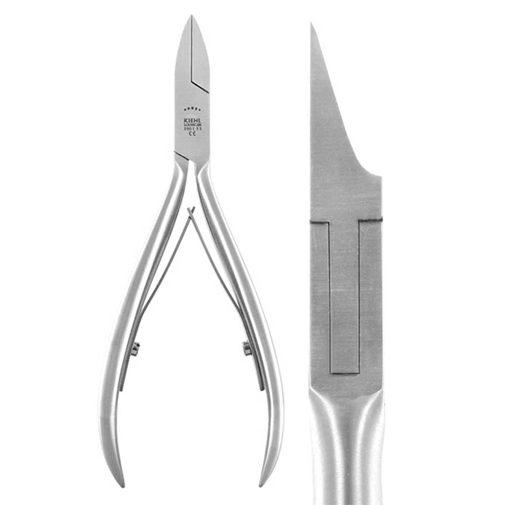 KIEHL® Stainless steel nail pliers (13 cm) with very long strong straight jaws 