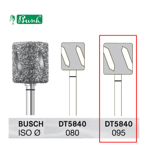 BUSCH® Diamond Bur - Super coarse grit (DiaTWISTER)
