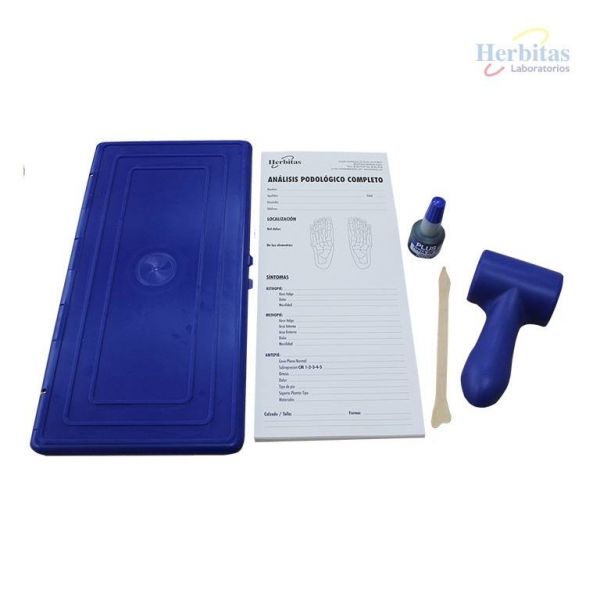 Podographe avec rouleau encreur et encre