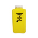 Yellow Sharps Container - Square (2 L) Large