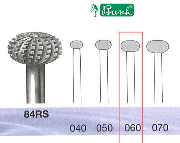 **BUSCH® Fraise en acier inoxydable (ovale)