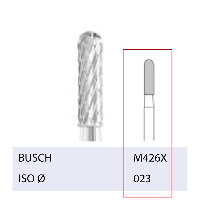 *BUSCH® Fraise en carbure - Denture croisée fine