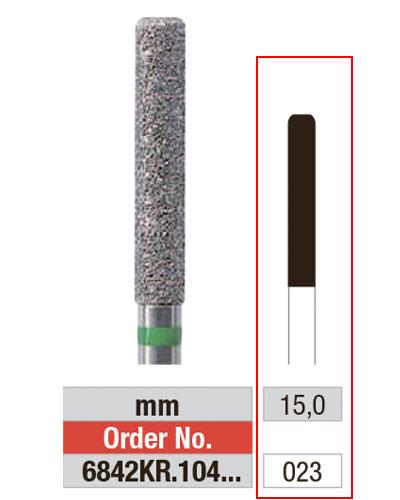 EDENTA® Cylindrical shape diamond bur - coarse grit