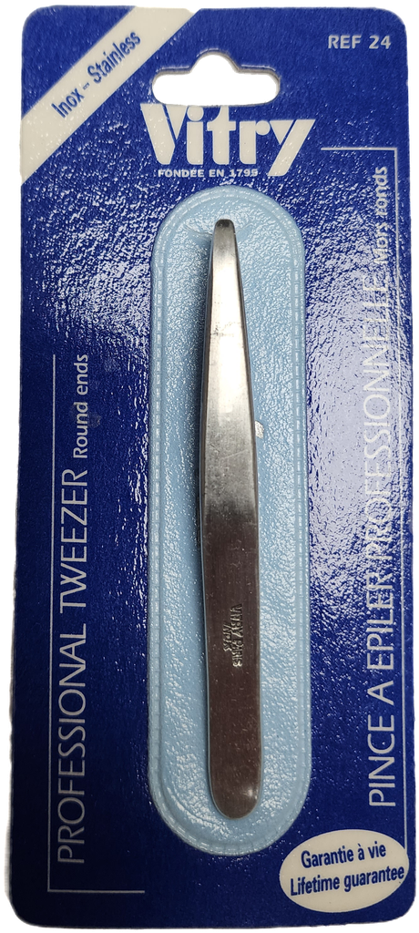 VITRY® Professional Tweezer - Round ends - Stainless