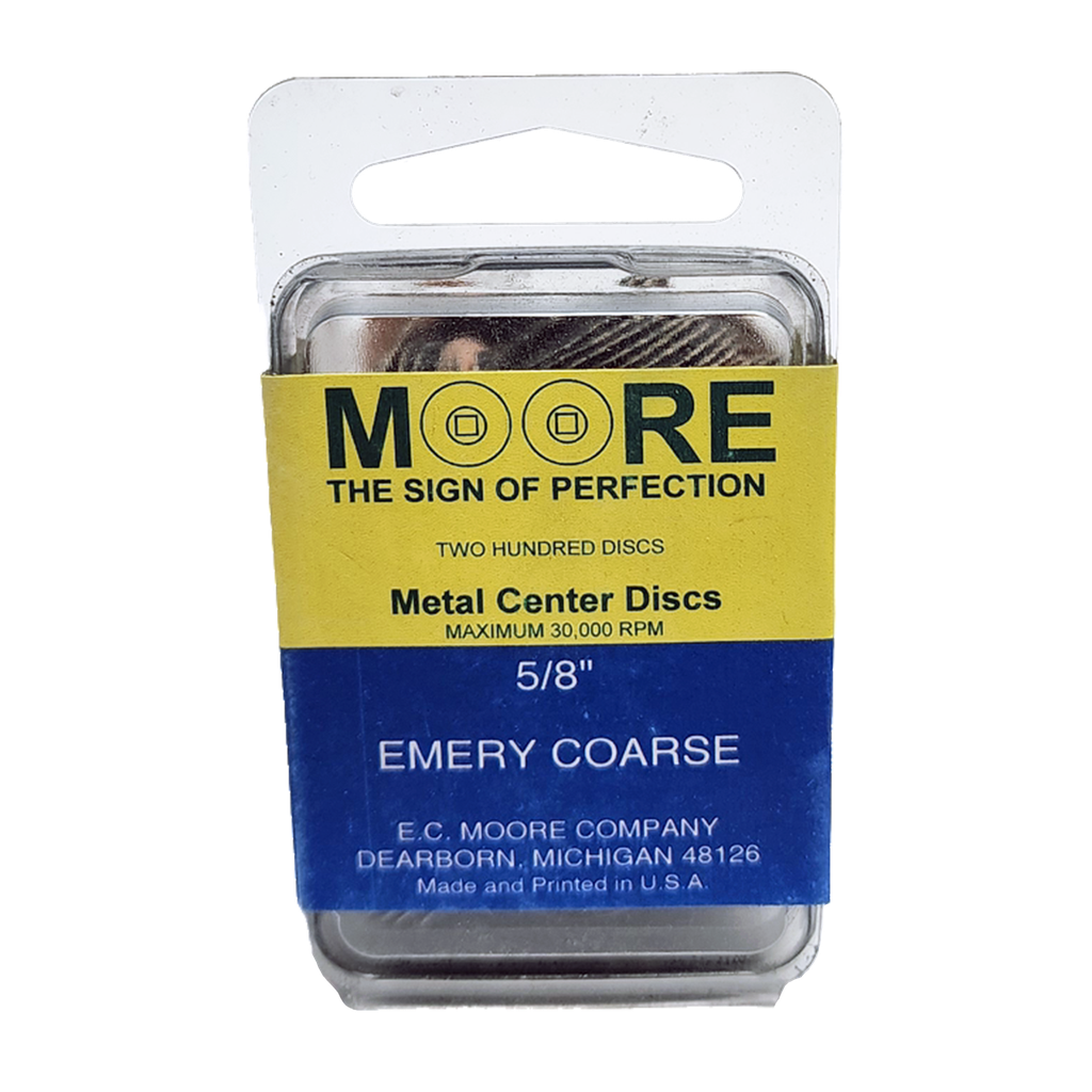 [58ECBB] MOORE'S -Emery discs 5/8 SNAP-ON - Coarse (200)
