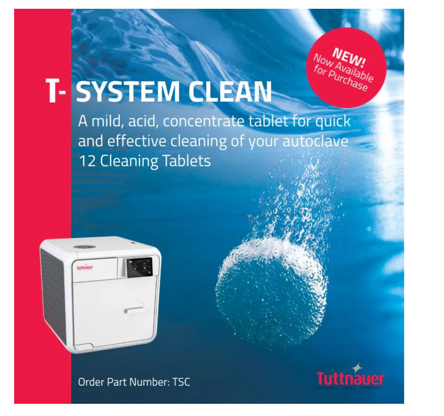 [TCS-1] TUTTNAUER T-System Clean Tablets boxe of 12 (TCS-1) - for T-Edge