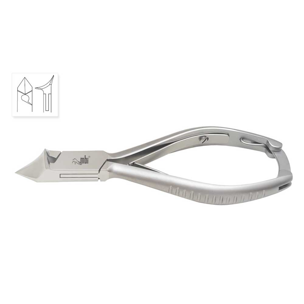 [1MBI-201] MBI® Double spring nail nipper - oblique &amp; concave jaw 4½''