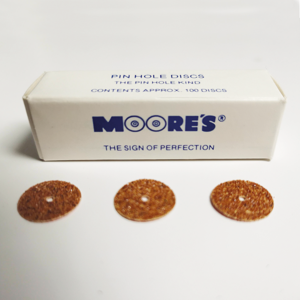 [21648] MOORE'S (50) Disque Garnet rude "Pin Hole" 5/8