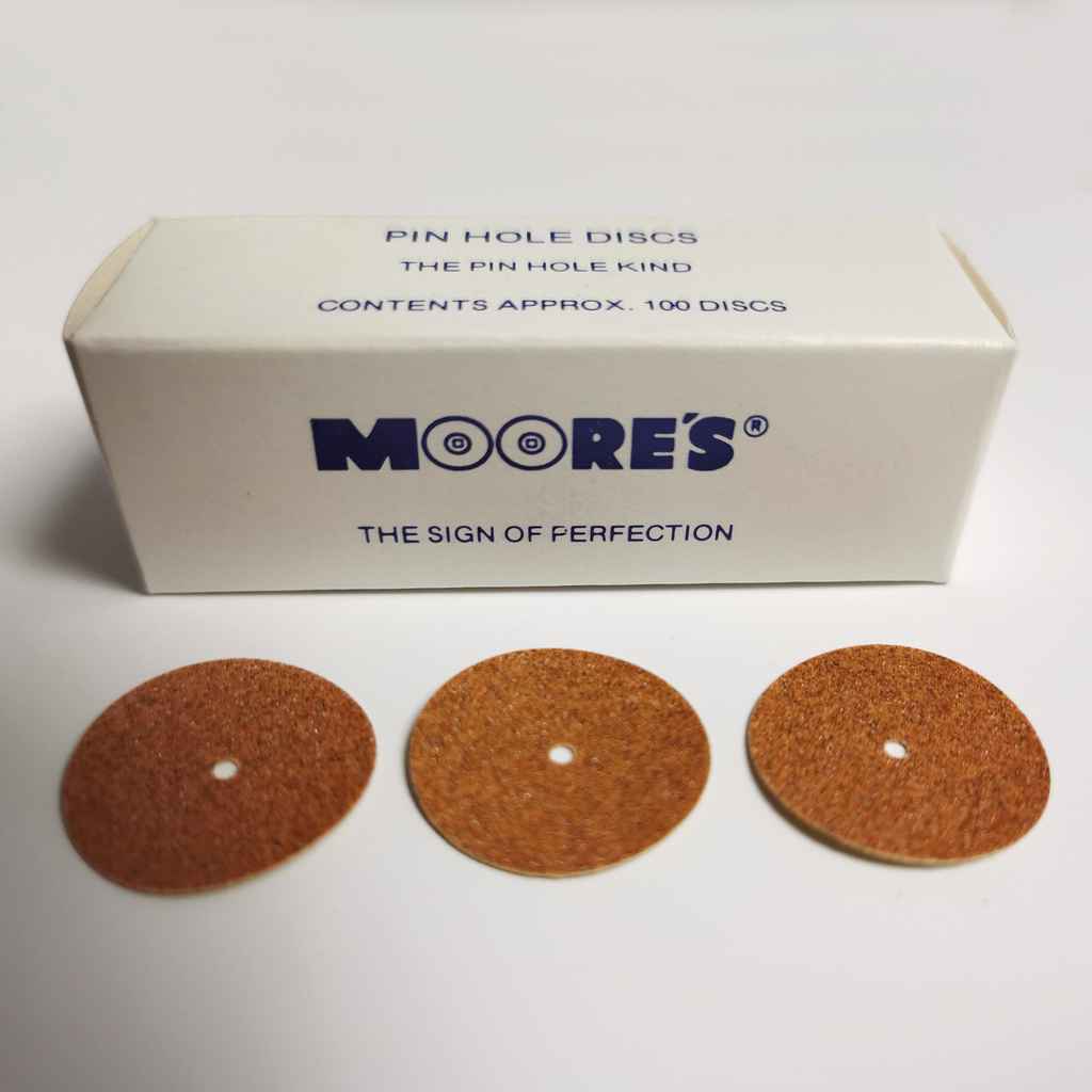 [21652] MOORE'S (50) Garnet Disk "Pin Hole" fine 7/8