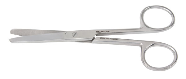 [1V95-22BB] *MILTEX® VANTAGE® Ciseaux droits (4½ pouces) à bouts ronds