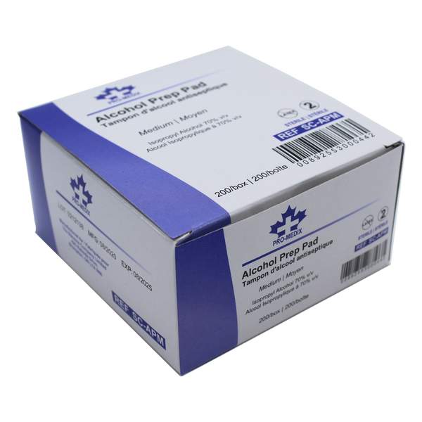 [SC-APM] PRO-MEDIX® 70% alcohol  prep pads (200 / box)