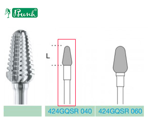 [2424GQSR040] BUSCH® Carbide Bur - GQSR cut