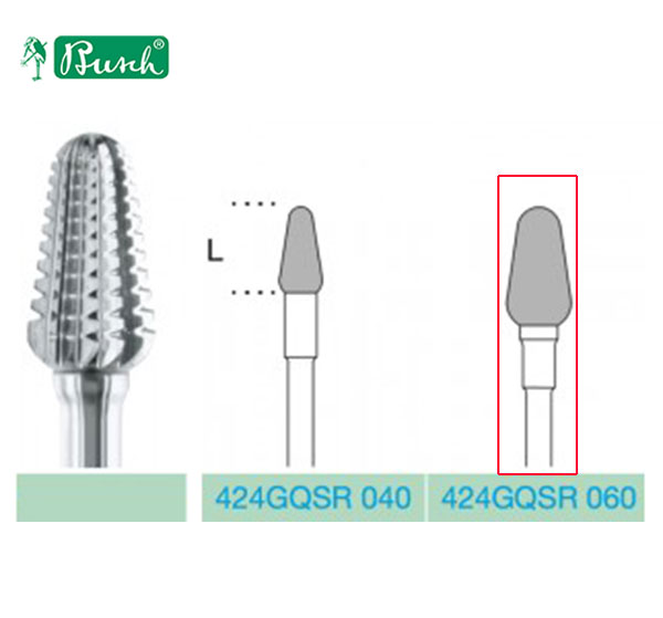 [2424GQSR060] BUSCH® Carbide Bur - GQSR cut