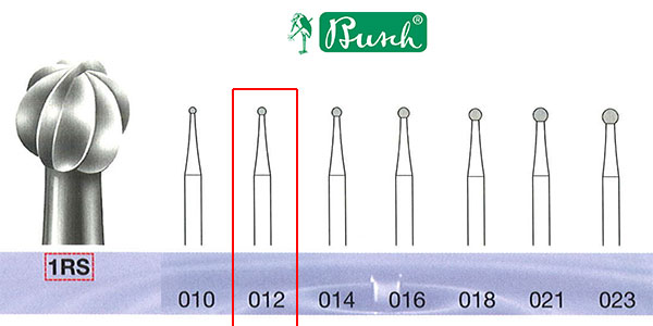 [21RS012] BUSCH® Stainless Steel Bur (spherical)