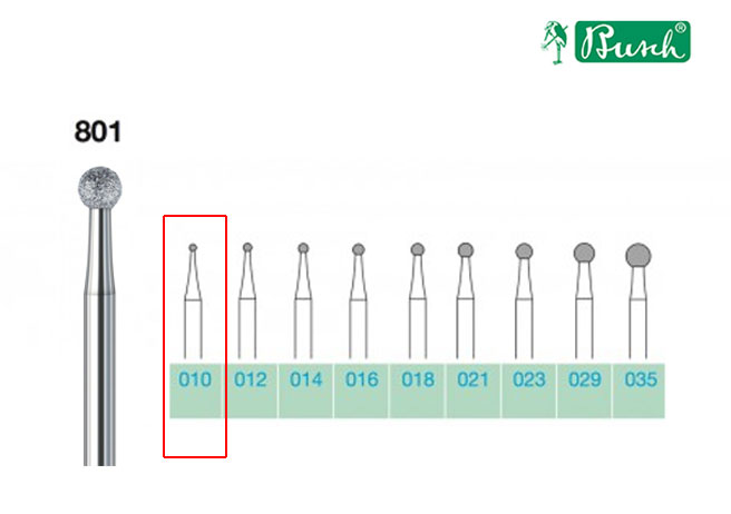 [2801010] BUSCH® Diamond Bur - Medium grit