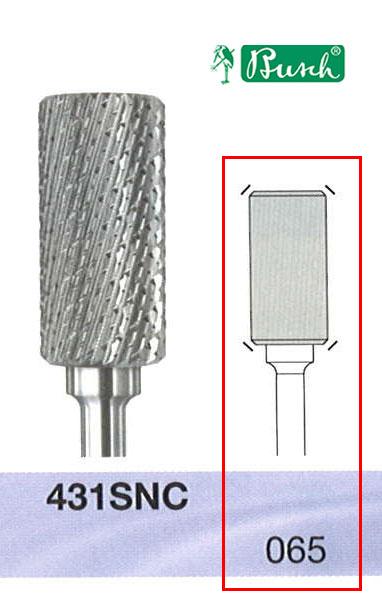 [2431SNC065] BUSCH® Carbide Bur - Medium double cut/front without cuts (SNC)
