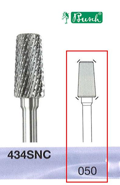 [2434SNC050] BUSCH® Carbide Bur - Medium double cut/front without cuts (SNC)