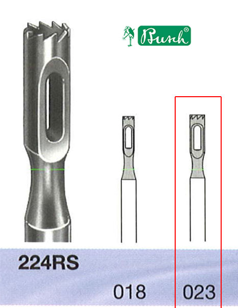 [2224RS023] BUSCH® Stainless Steel Bur (hollow)