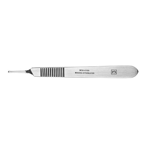 [13610] ALMEDIC® Non graduated scalpel handle no.3 stainless steel