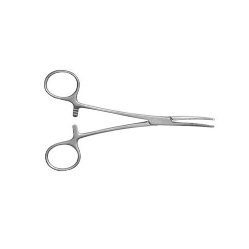 [1M18-0340 - 11834] ALMEDIC® Curved forceps Kelly in stainless steel 5 1/2 &quot;