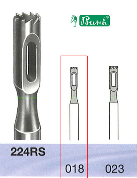 [2224RS018] BUSCH® Stainless Steel Bur (hollow)