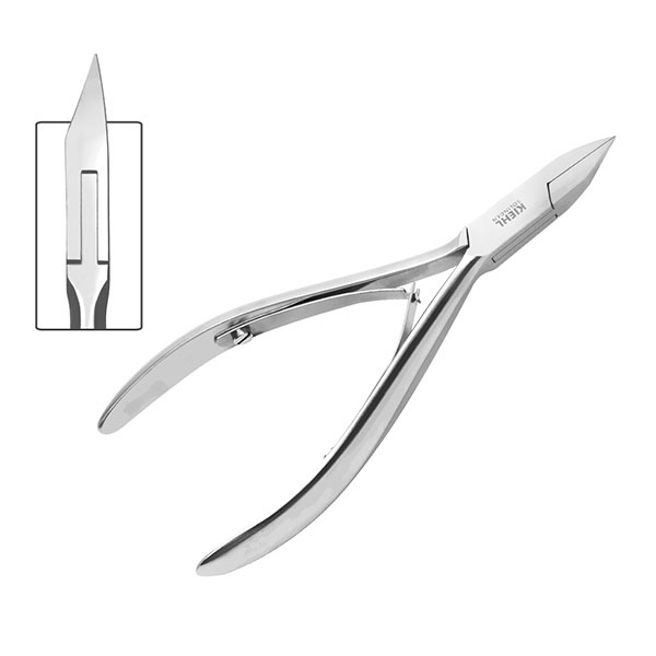 [13050-11CM SA1201] KIEHL® Double spring nail nipper - straight &amp; sharp jaw