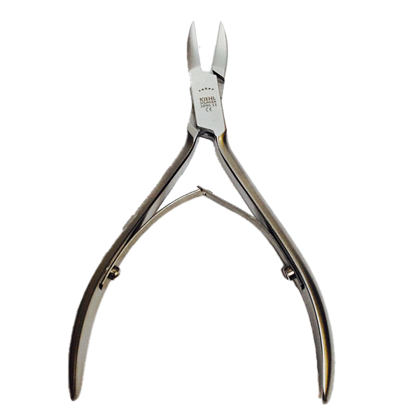 [13090-11CM INOX] KIEHL® Double spring nail nipper - concave jaw