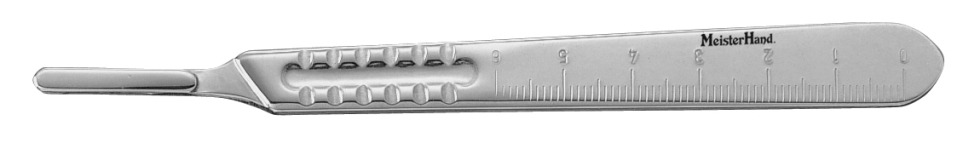 [140MH4-8] MILTEX® MH Extra fine stainless steel scalpel handle #4