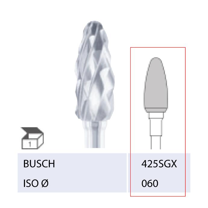 [2425SGX060] BUSCH® Carbide bur - Very coarse double cut