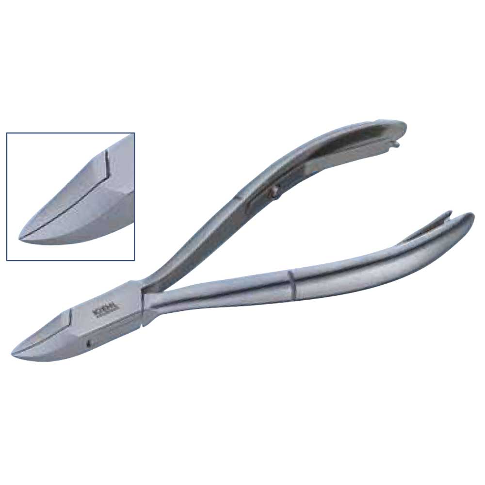 [13091-13 INOX] KIEHL Double spring nail nipper - concave jaw