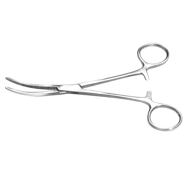 [1A12-152 - 12152] ALMEDIC® Halstead forceps curved stainless steel 5 "