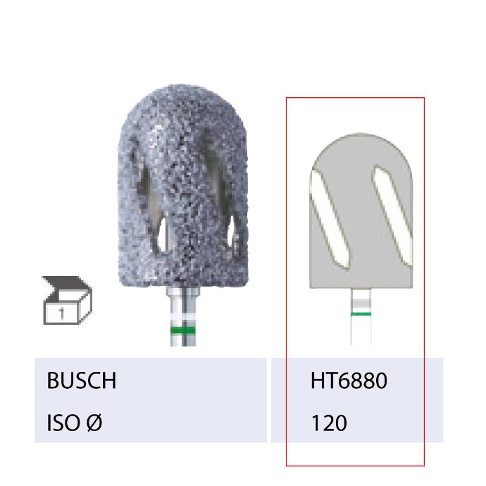 [2HT6880120] BUSCH® Diamond and Ceramic Bur - Coarse grit (Hybrid twister)
