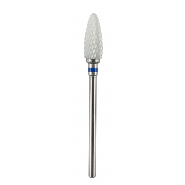 [2EK7210060] EDENTA® Large conical shaped ceramic bur - regular cross cut (blue tag)