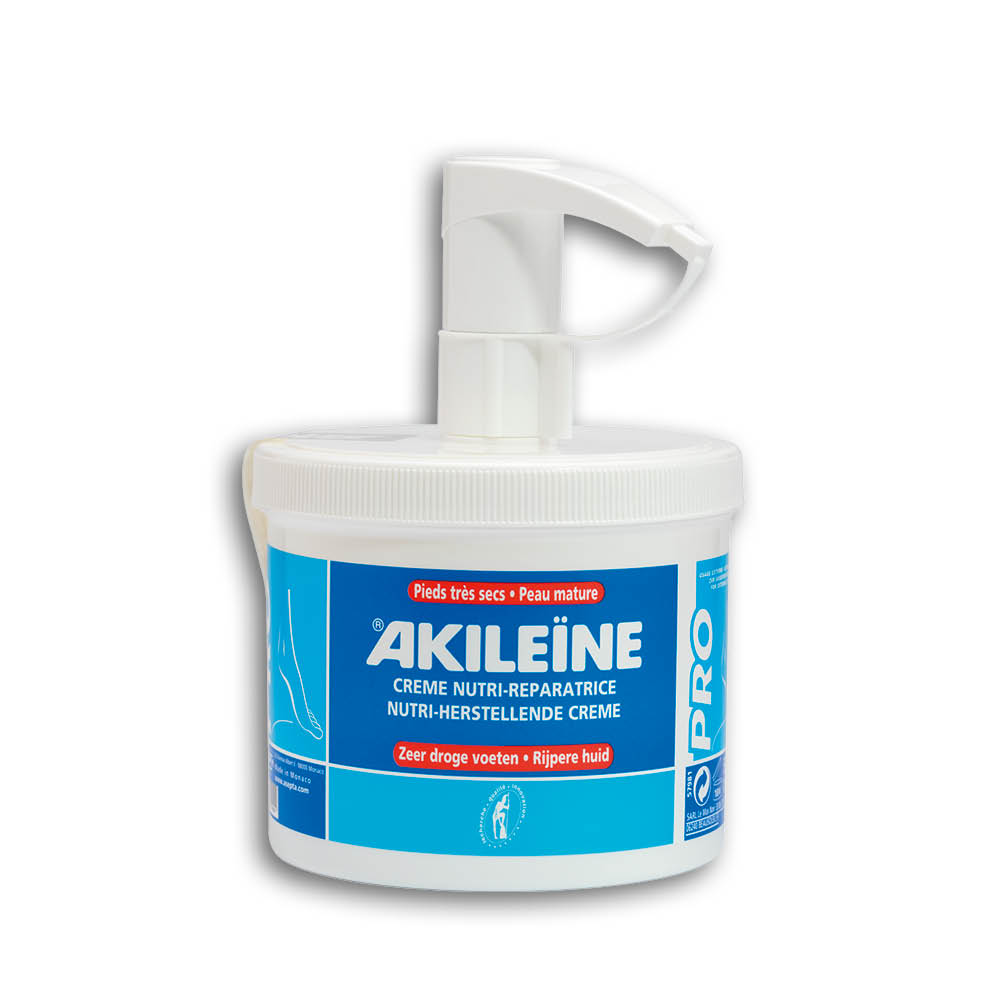 [AK-2339-P] AKILÉÏNE® Dry Foot Nutri-Repair Cream Professional (with dispenser) 500 ml