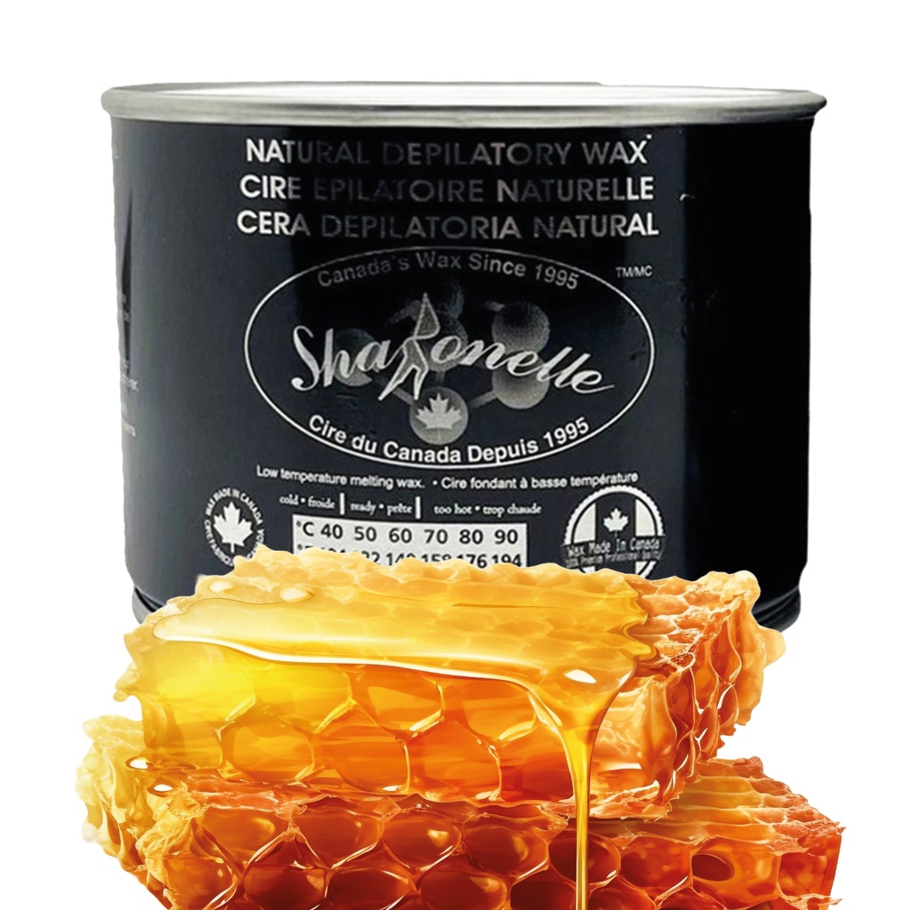 [230-MIE14] SHARONELLE® Natural Depilatory Wax - Honey -14 oz