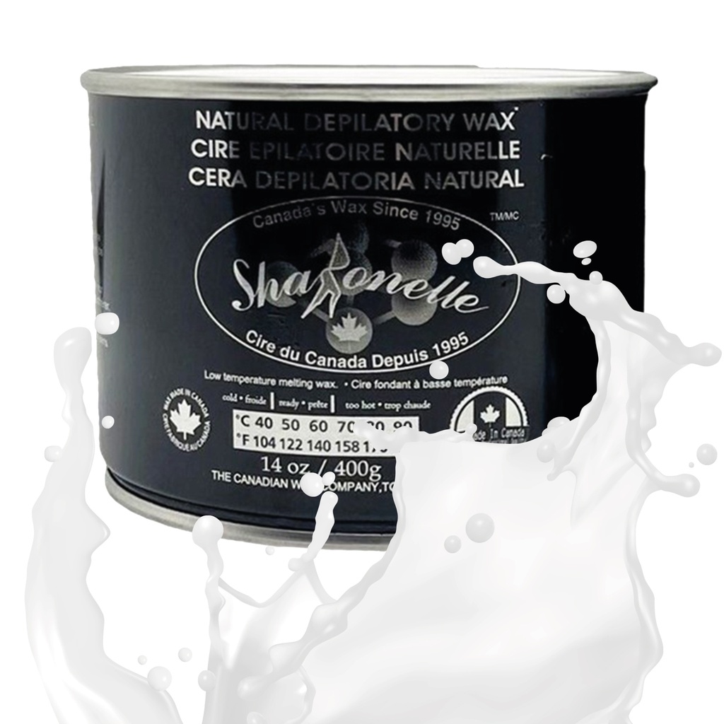 [230-CR14] SHARONELLE® Natural Depilatory Wax - Milk Cream - 14 oz *SPECIAL PRICE ON THE PURCHASE OF 24 & MORE*