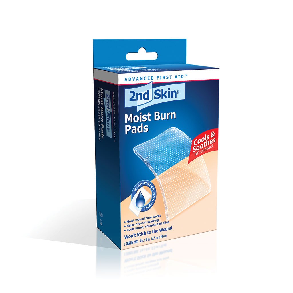 [34702700] SPENCO® 2ndSkin® Moist Burn Pad - Large - 3''x4'' (3 Sterile pads)