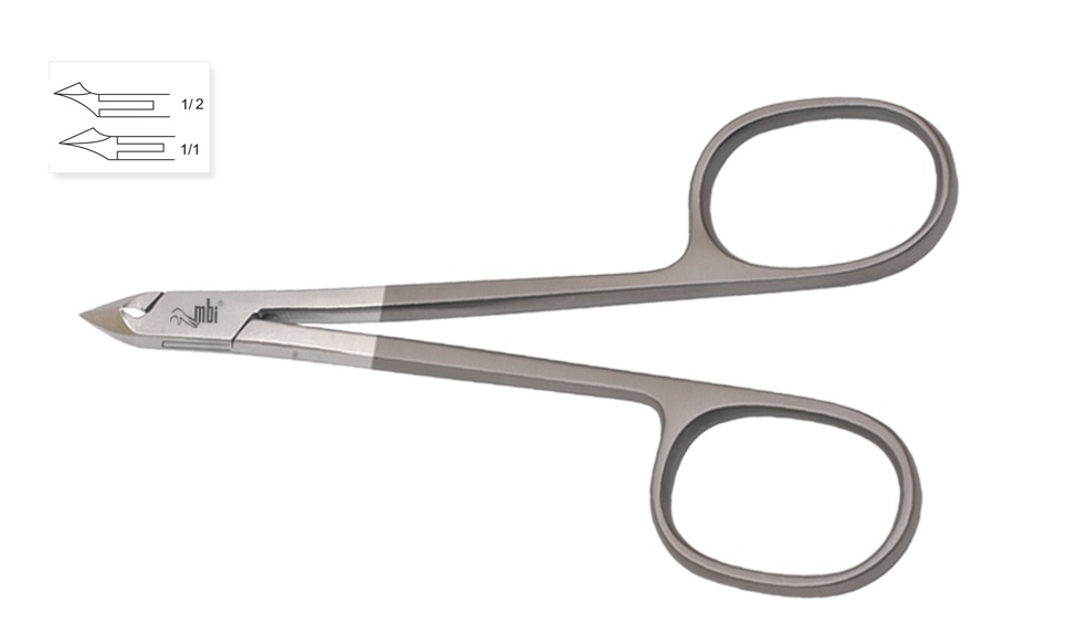 [1mbi-116] MBI® Cuticle Nipper With Finger Loop Handle Size 4″